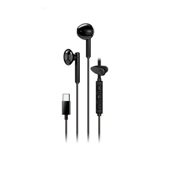 AUDIFONO C/MICROF. GENIUS HS-M366 IN-EAR USB-C 14.2MM CLIP GIRATORIO BLACK (31710033400)