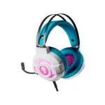 AUDIFONO C/MICROF. LICENCIADO XTECH GAMING GHOST SPIDER 50MM 2 PLUG-3.5MM/USB LED WHITE/TURQUESE (XTH-M565SG) - Imagen 4