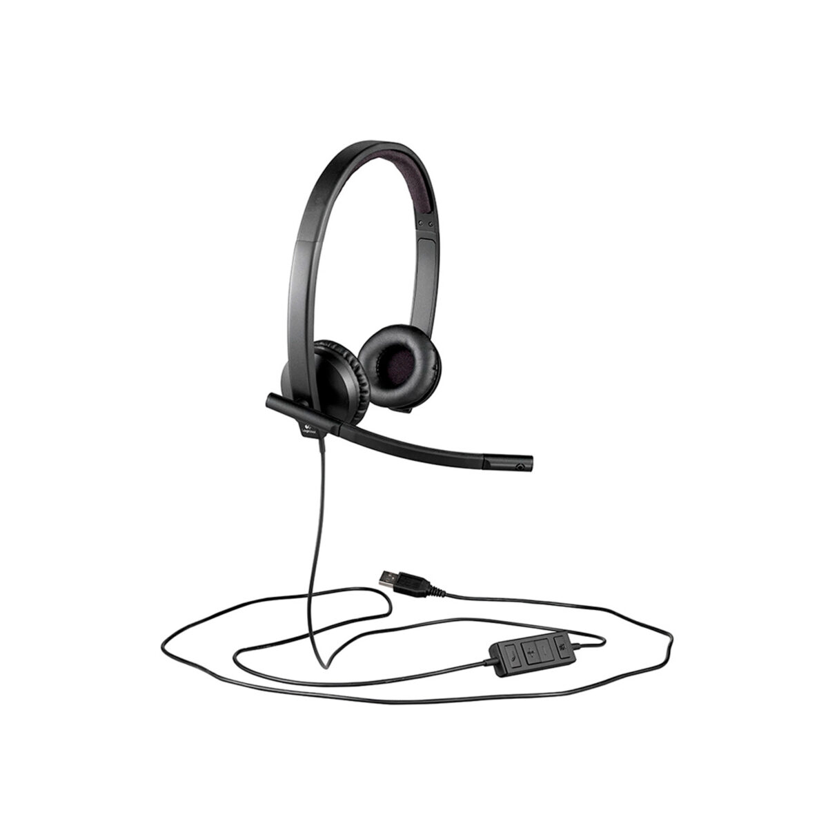 AUDIFONO C/MICROF. LOGITECH B2B H570E USB STEREO BLACK (981-000574) - Imagen 3