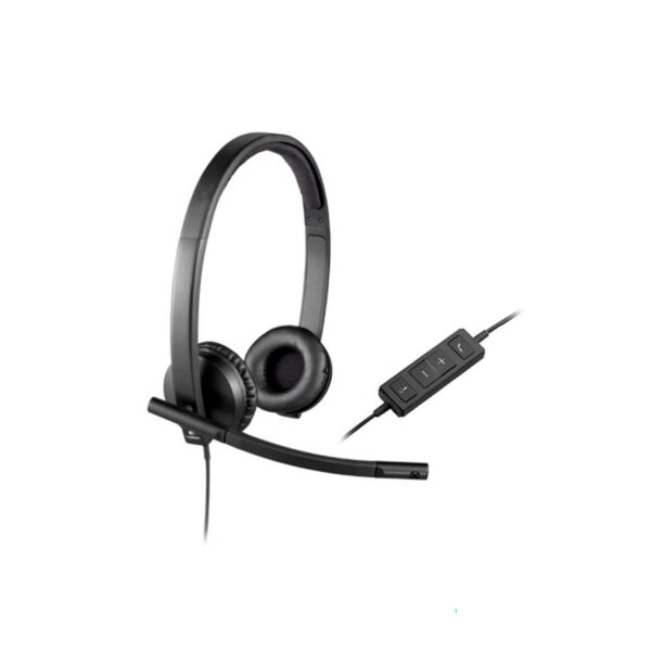 AUDIFONO C/MICROF. LOGITECH B2B H570E USB STEREO BLACK (981-000574)