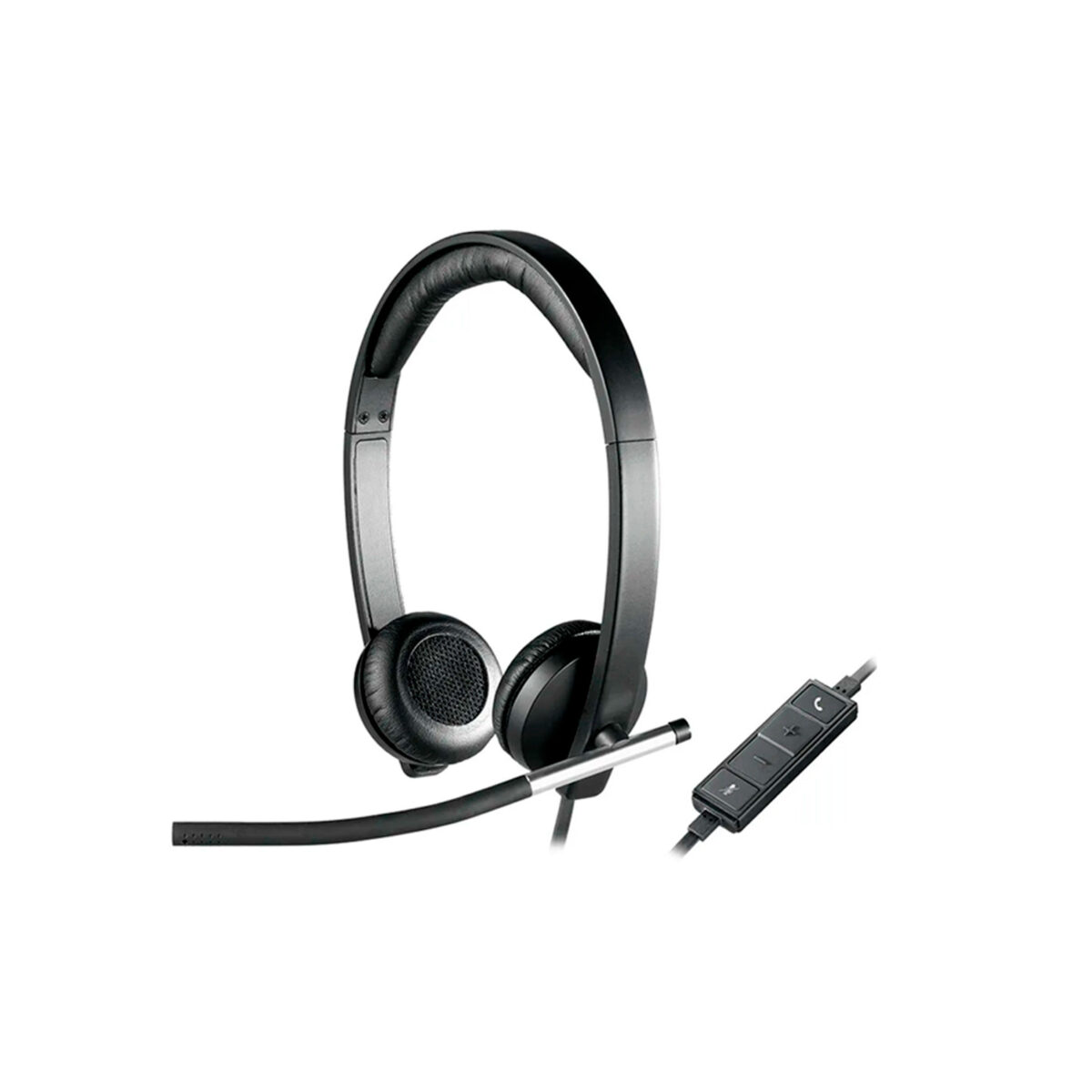 AUDIFONO C/MICROF. LOGITECH B2B H650E USB STEREO BLACK (981-000518) - Imagen 2