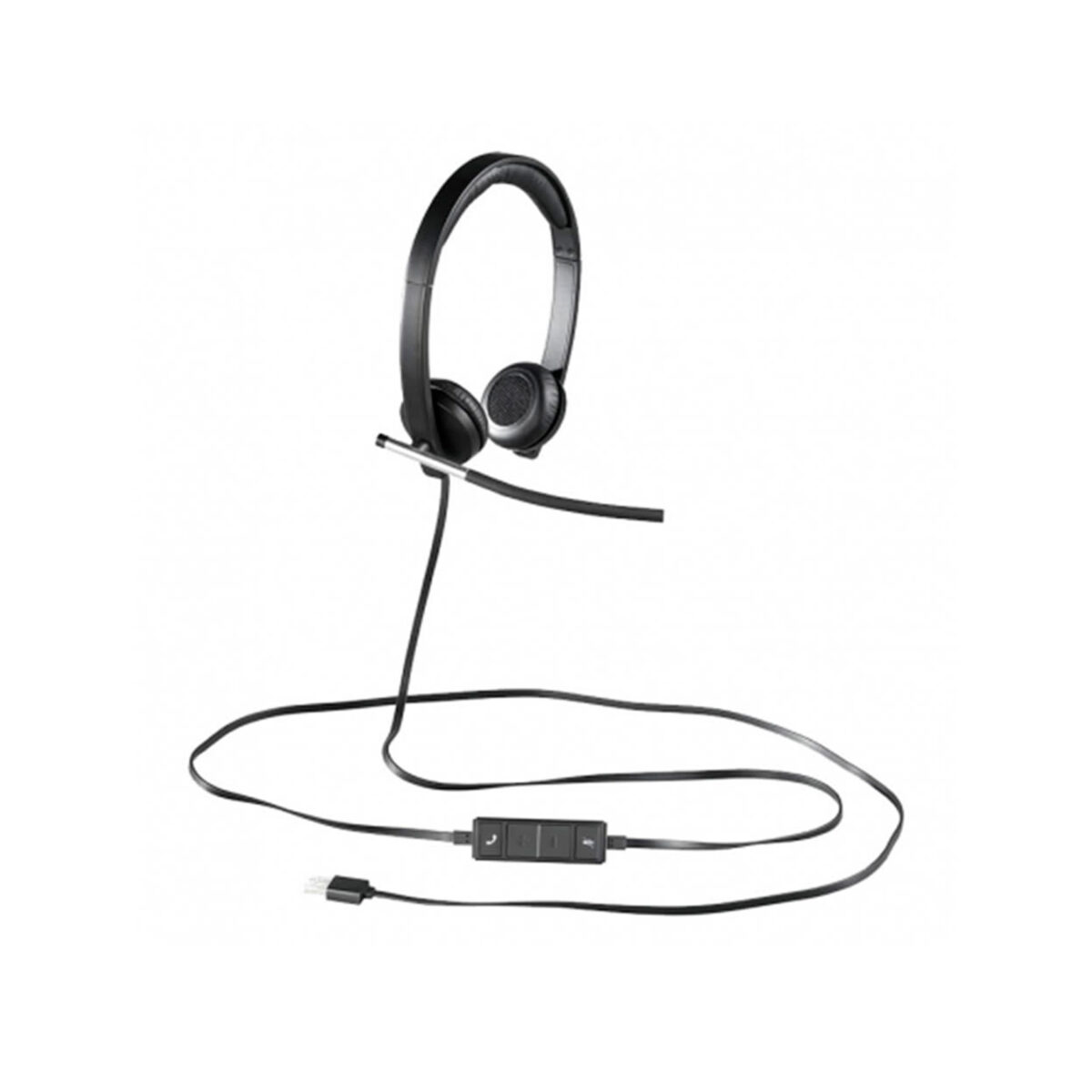 AUDIFONO C/MICROF. LOGITECH B2B H650E USB STEREO BLACK (981-000518) - Imagen 3