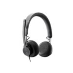 AUDIFONO C/MICROF. LOGITECH B2B ZONE WIRED USB/USB-C TEAMS BLACK (981-000871) - Imagen 2
