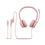 AUDIFONO C/MICROF. LOGITECH H390 USB NOISE CANCELLING ROSE (981-001280) - Imagen 4
