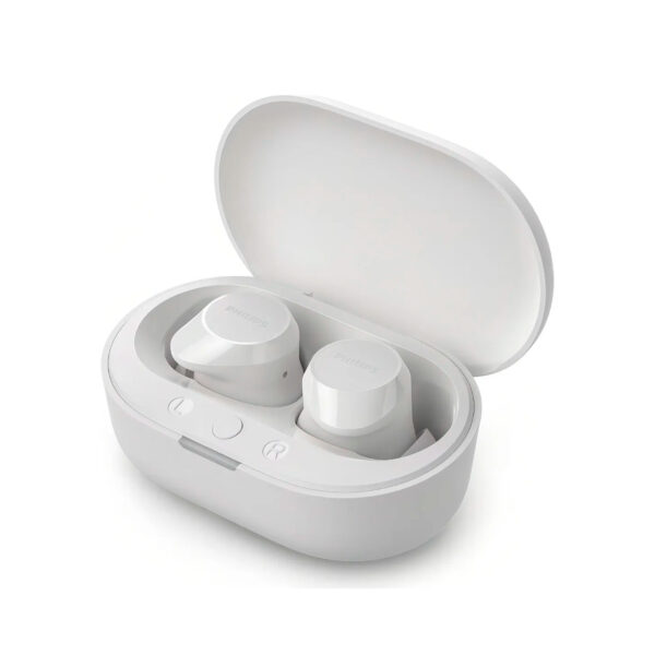 AUDIFONO C/MICROF. PHILIPS TRUE WIRELESS TAT1209WT BT 18H IPX4 10M USB-C TACTIL WHITE*