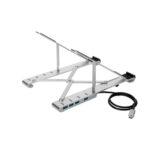 BASE TARGUS P/NOTEBOOK 10"-15.6" CON HUB USB 4-PORT PLEGABLE ALUMINIO (AWU100205GL) - Imagen 2