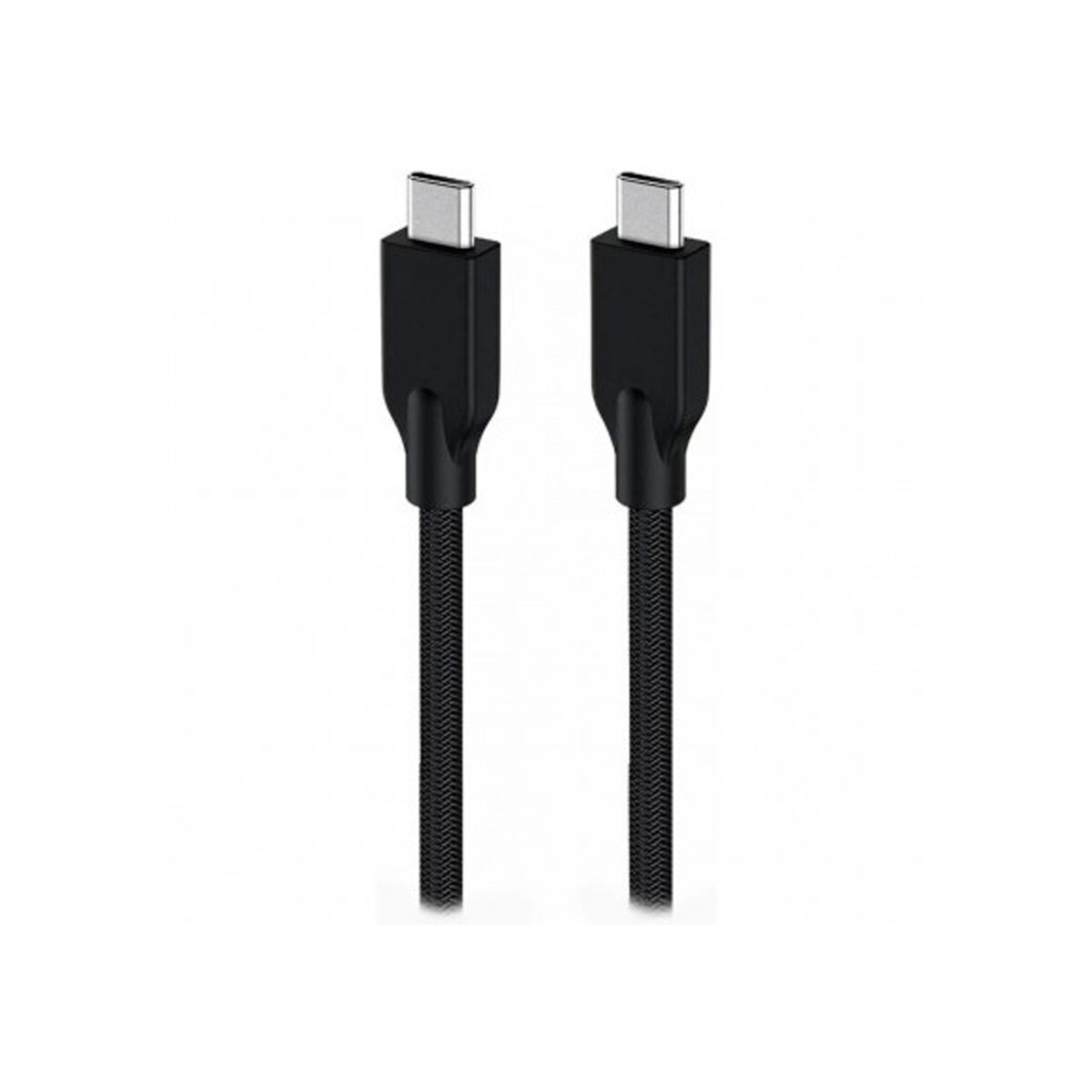 CABLE USB-C GENIUS ACC-C2CC-3A USB-C A USB-C 100CM FAST CHARGE TRENZADO BLACK (32590006400) - Imagen 2