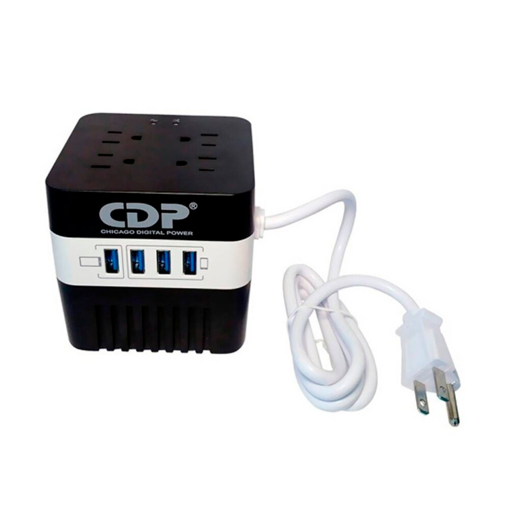estabilizador-cdp-ru-avr604i-600va-300w-4-salidas-4-puertos-usb-ru-avr604i-4 ESTABILIZADOR CDP RU-AVR604I 600VA/300W 4 SALIDAS 4 PUERTOS USB (RU-AVR604I) - Imagen 4