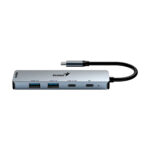 HUB USB-C GENIUS UH-500 2 USB-A 3.0 / 1 USB-C / 1 HDMI 4K POWER DELIVERY 100W SILVER (31240003400) - Imagen 3