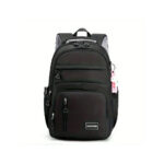 Mochila impermeable para laptop, nylon, color sólido, correa ajustable, estilo casual y escolar – NETCOM - Imagen 3