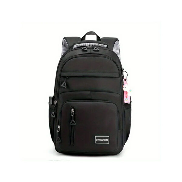 Mochila impermeable para laptop, nylon, color sólido, correa ajustable, estilo casual y escolar – NETCOM