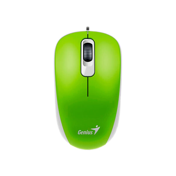 MOUSE GENIUS DX-110 USB OPTICO 1000 DPI GREEN (PN 31010116105)
