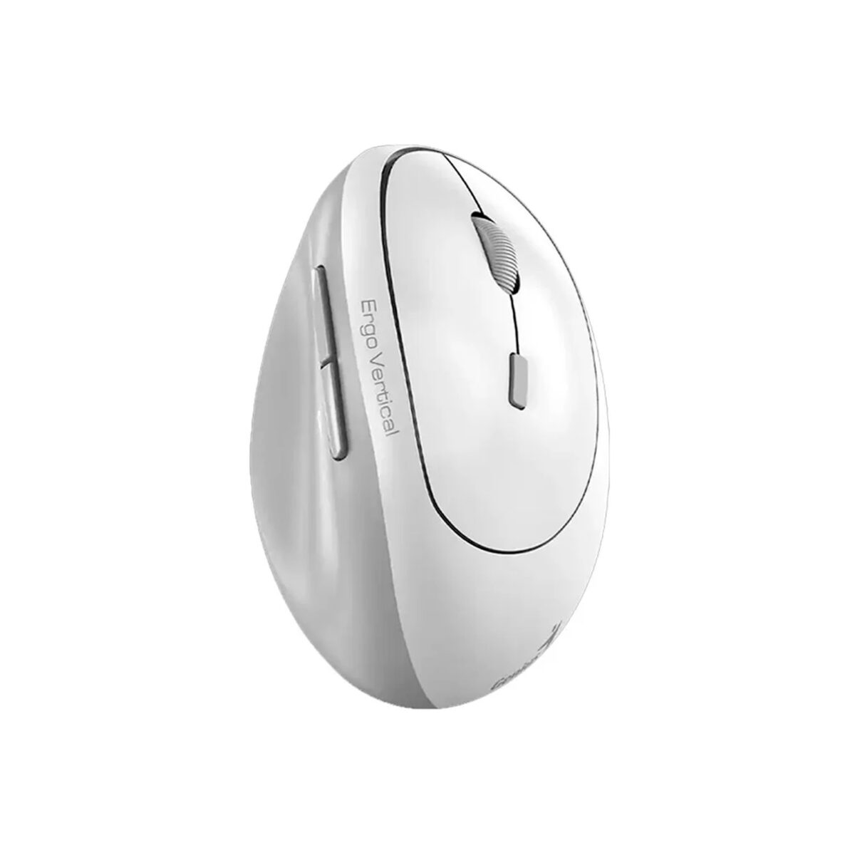MOUSE GENIUS ERGO 8350S AI COPILOT DUAL WIRELESS/BT VERTICAL 6-BOT SILENT WHITE GREY (31030041401) - Imagen 1