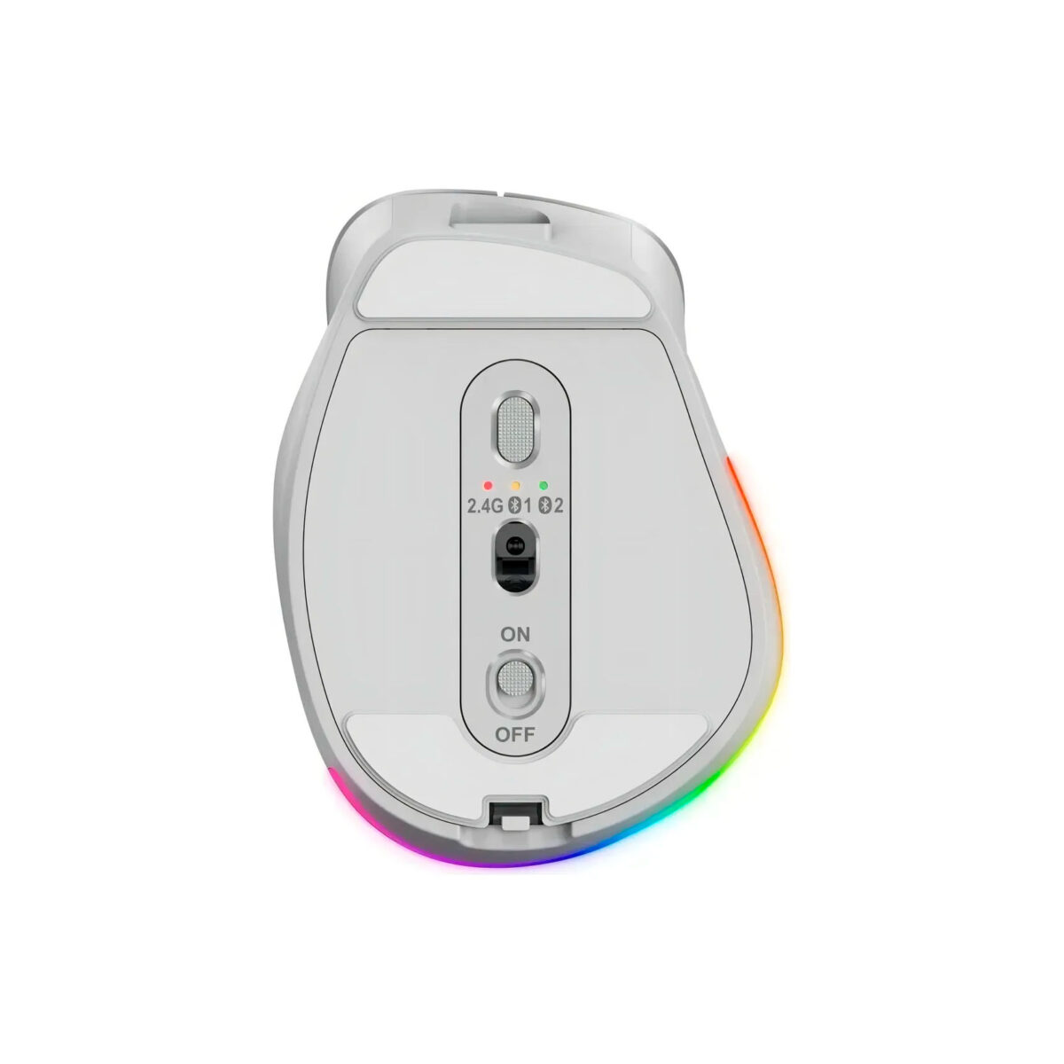 MOUSE GENIUS ERGO 9000S PRO RECARGABLE DUAL WIRELESS/BT 6-BOT SILENT RGB LIGHT BLUE (31030039401) - Imagen 4