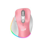 MOUSE GENIUS ERGO 9000S PRO RECARGABLE DUAL WIRELESS/BT 6-BOT SILENT RGB PINK (31030039403)