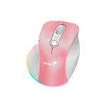 MOUSE GENIUS ERGO 9000S PRO RECARGABLE DUAL WIRELESS/BT 6-BOT SILENT RGB PINK (31030039403) - Imagen 2