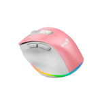 MOUSE GENIUS ERGO 9000S PRO RECARGABLE DUAL WIRELESS/BT 6-BOT SILENT RGB PINK (31030039403) - Imagen 3