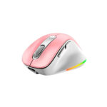 MOUSE GENIUS ERGO 9000S PRO RECARGABLE DUAL WIRELESS/BT 6-BOT SILENT RGB PINK (31030039403) - Imagen 4
