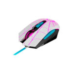 MOUSE LICENCIADO XTECH GAMING GHOST SPIDER USB 2400 DPI 7-BOT PROGRAMABLES CABLE TRENZADO LED WHITE/TURQUESE (XTM-M520SG) - Imagen 2