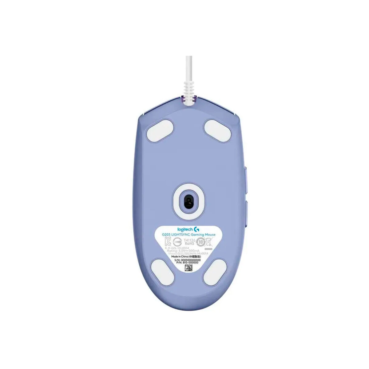 MOUSE LOGITECH G203 LIGHTSYNC OPTICAL 8000 DPI RGB LILA (910-005851)-P - Imagen 4