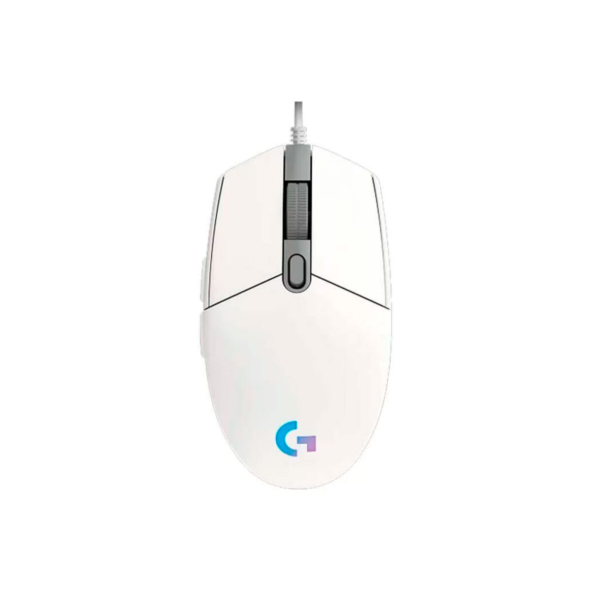 MOUSE LOGITECH G203 LIGHTSYNC OPTICAL 8000 DPI RGB WHITE (910-005791)-P - Imagen 1