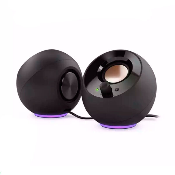 PARLANTE CREATIVE PEBBLE SE RGB 2.0 4.4W / 8.8W 3.5MM USB-POWER BLACK (51MF1725AA000)