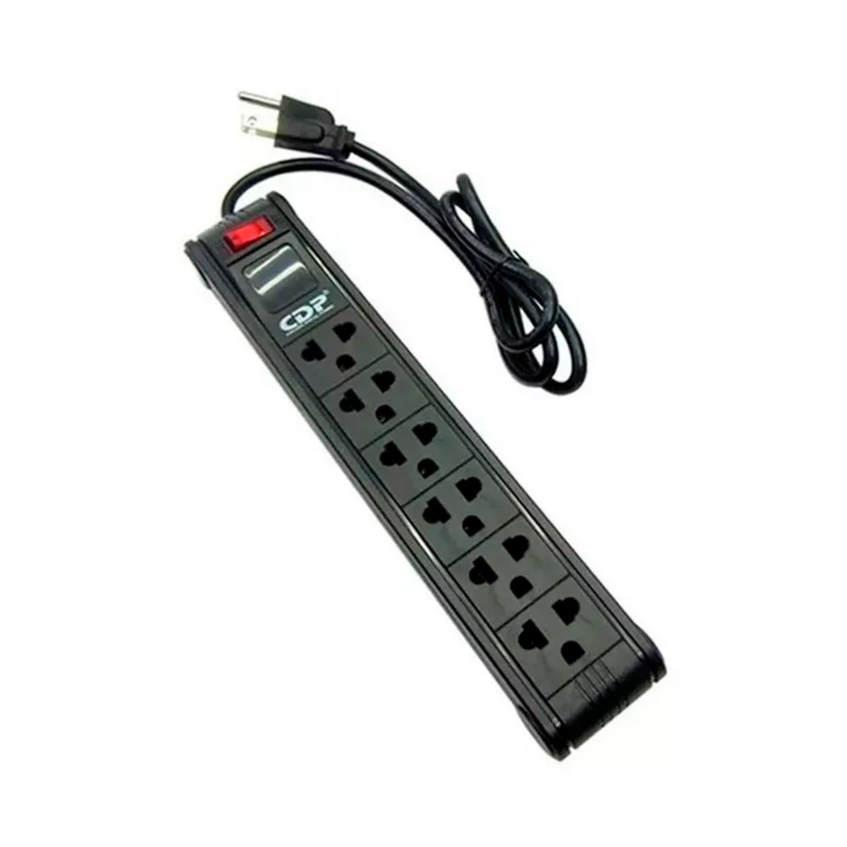 supresor-de-picos-cdp-06-tomas-black-220v-r-ps6-3 SUPRESOR DE PICOS CDP 06 TOMAS BLACK 220V (R-PS6 ) - Imagen 3