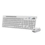 TECLADO GENIUS + MOUSE SLIMSTAR 8230 DUAL WIRELESS/BT AI COPILOT MULTIMEDIA SP WHITE (31340015401) - Imagen 4