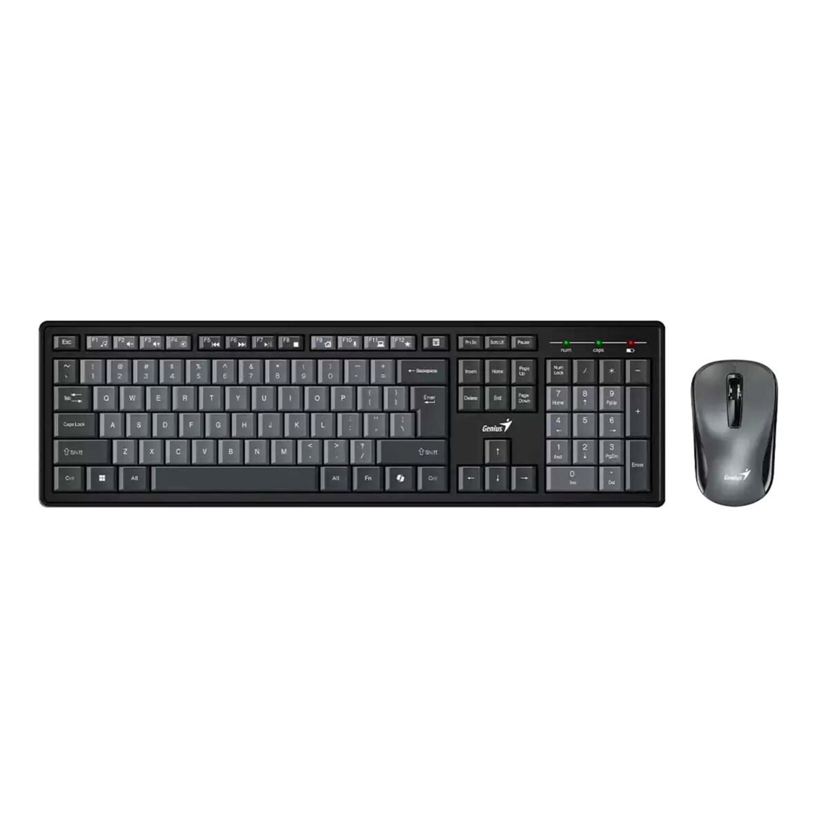 TECLADO GENIUS + MOUSE WIRELESS KM-8200 AI COPILOT MULTIMEDIA SP BLACK/GREY (31340003420) - Imagen 3