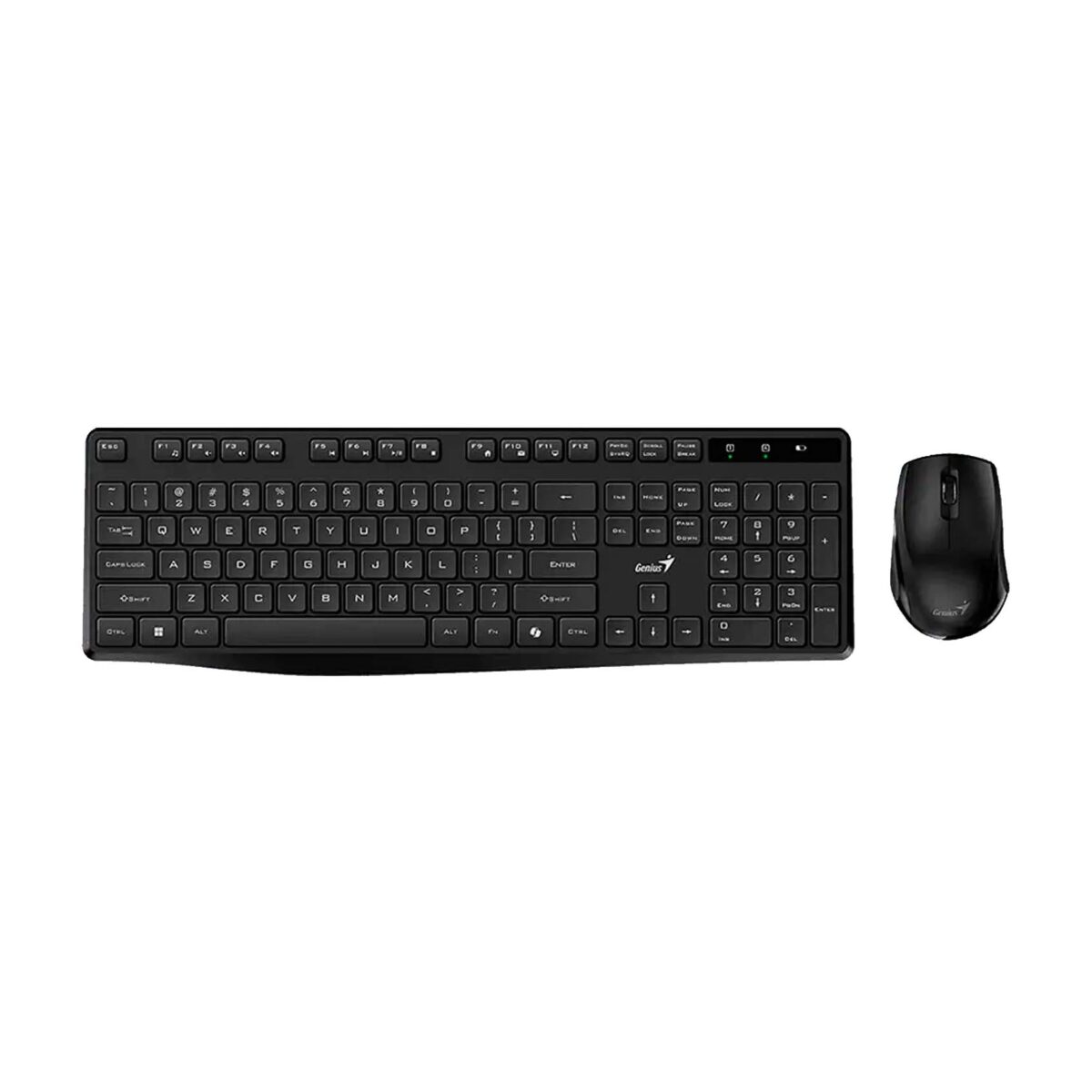 TECLADO GENIUS + MOUSE WIRELESS KM-8206S AI COPILOT SILENT MULTIMEDIA SP BLACK (31340017401) - Imagen 1