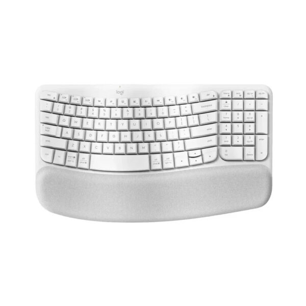 TECLADO LOGITECH ERGO WAVE WIRELESS BOLT/ BT/  SP WHITE (920-012279)
