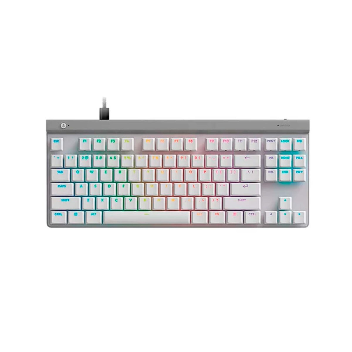 TECLADO LOGITECH G515 TKL WIRED LIGHTSYNC RGB / KEYCONTROL WHITE (920-012869)-P - Imagen 1