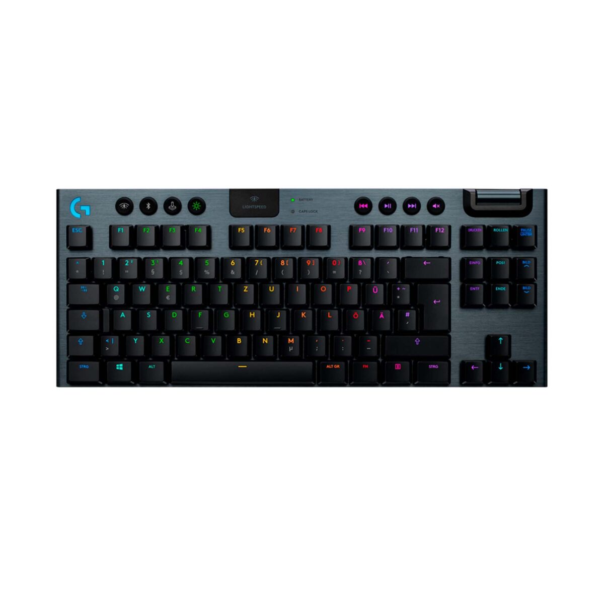 TECLADO LOGITECH G915 X TKL LIGHTSPEED/ BT LIGHTSYNC RGB / KEYCONTROL BLACK (920-012715) - Imagen 1