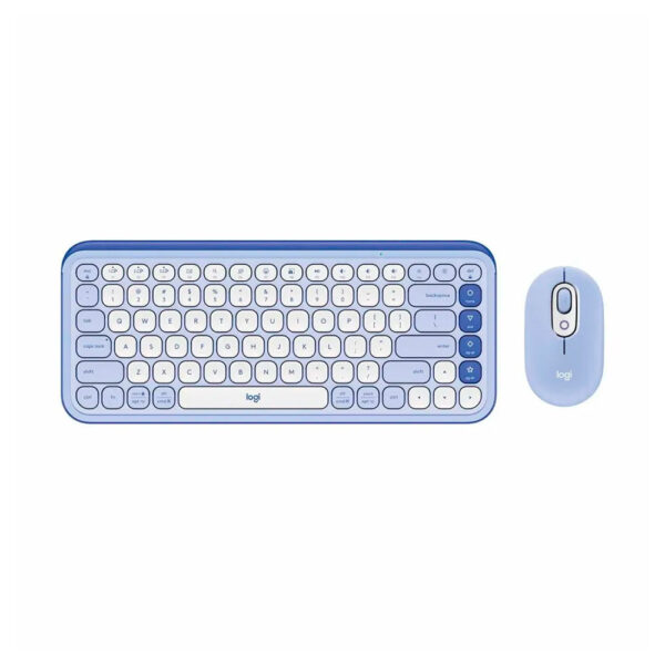 TECLADO LOGITECH + MOUSE POP ICON BLUETOOTH/WIRELESS SP / COPILOT/ LILAC (920-013054)