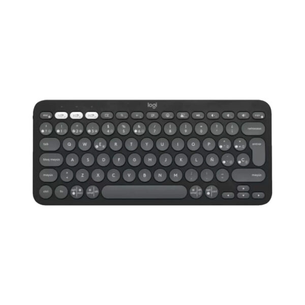 TECLADO LOGITECH PEBBLE 2 K380S BLUETOOTH/WIRELESS SP GRAPHITE (920-011783)