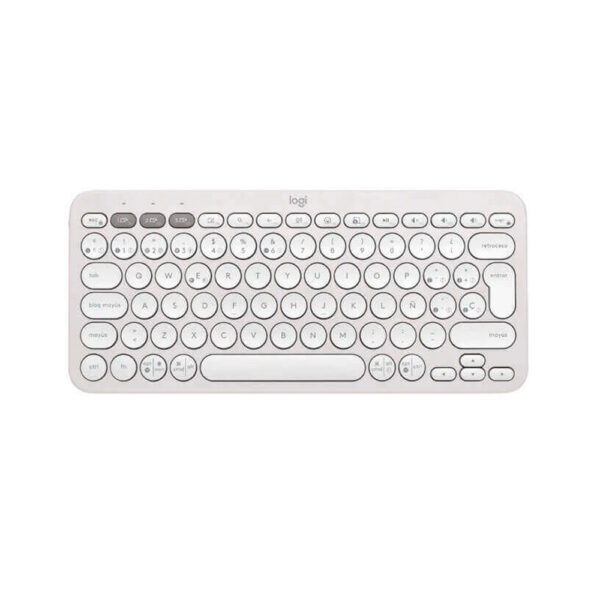 TECLADO LOGITECH PEBBLE 2 K380S BLUETOOTH/WIRELESS SP WHITE (920-011784)