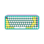 TECLADO LOGITECH POP KEYS MULTI-DEVICE WIRELESS/BT FRESH VIBES LILA/GREEN (920-010714)