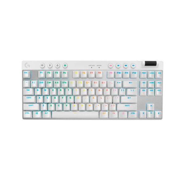 TECLADO LOGITECH PRO X TKL LIGHTSPEED USB WHITE (920-012143)-P