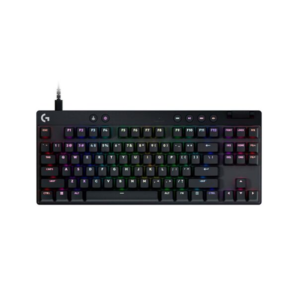 TECLADO LOGITECH PRO X TKL RAPID ANÁLOGO / WIRED USB-C / LIGHTSYNC RGB / KEYCONTROL BLACK (920-013131)