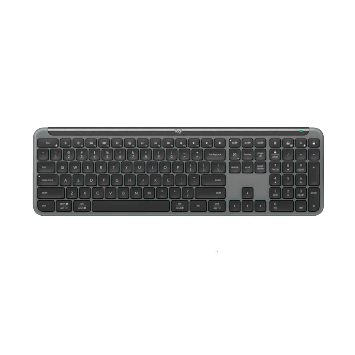 TECLADO LOGITECH SLIM SILENT K950 WIRELESS BOLT/BLUETOOTH SP BLACK (920-012432) - Imagen 1