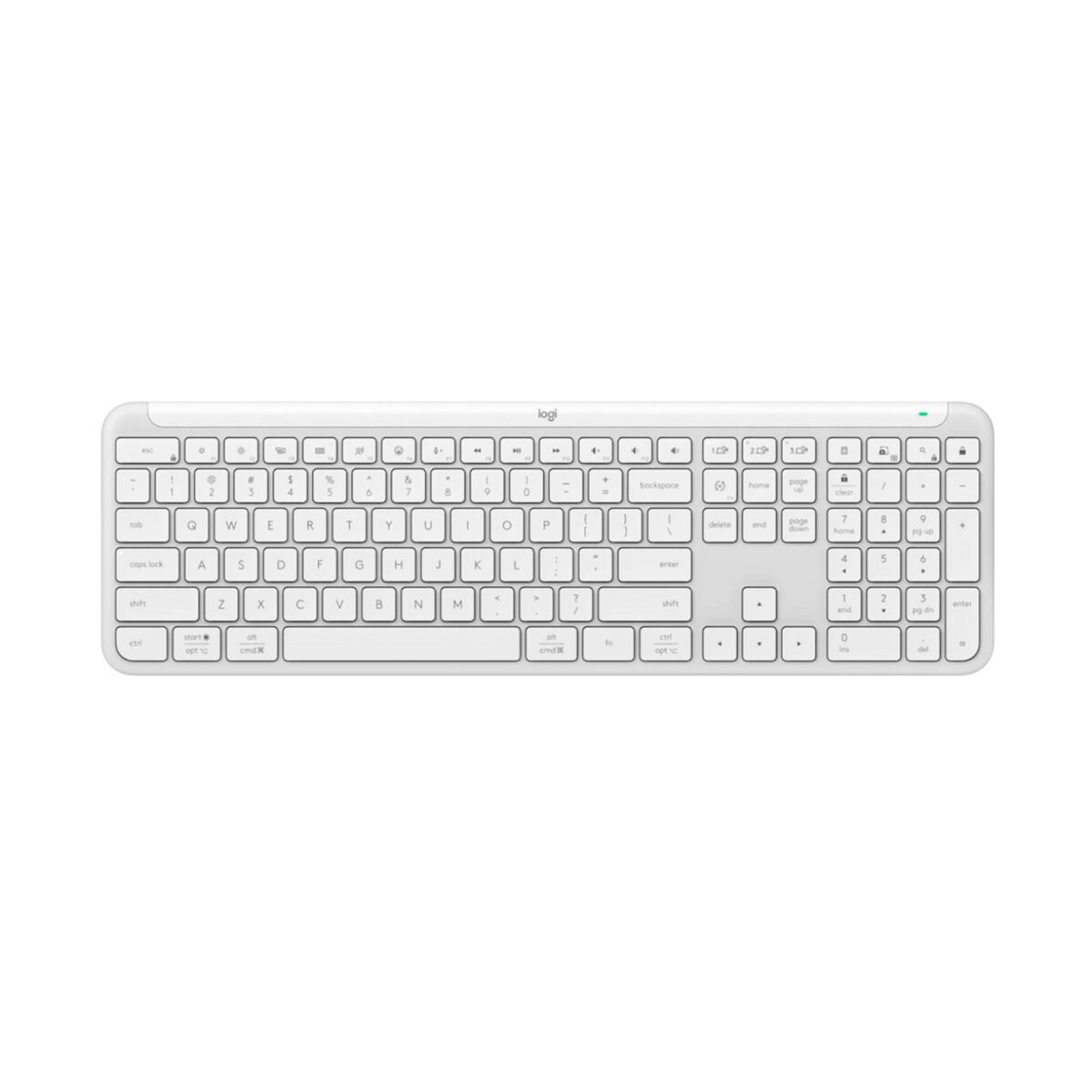 TECLADO LOGITECH SLIM SILENT K950 WIRELESS  BOLT/BLUETOOTH SP WHITE (920-012593) - Imagen 3