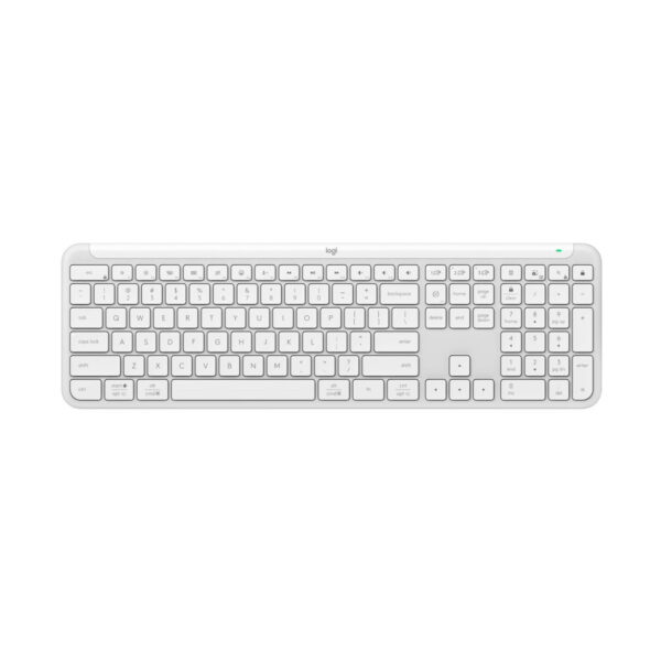 TECLADO LOGITECH SLIM SILENT K950 WIRELESS  BOLT/BLUETOOTH SP WHITE (920-012593)