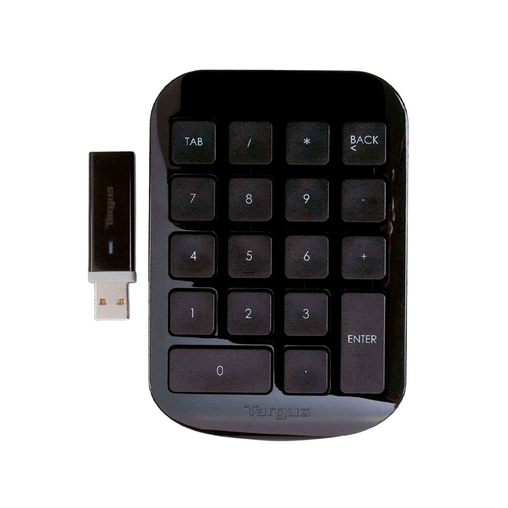 teclado-numerico-targus-wireless-usb-black-pn-akp11us TECLADO NUMERICO TARGUS WIRELESS USB BLACK (PN AKP11US) - Imagen 1
