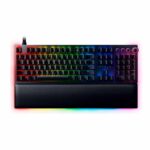TECLADO RAZER HUNTSMAN V2 ANALOG SWITCH REGULABLE Y C/ACCION DOBLE 100M SP 3 ZONAS CHROMA BLACK (RZ03-03610700-R311) - Imagen 3