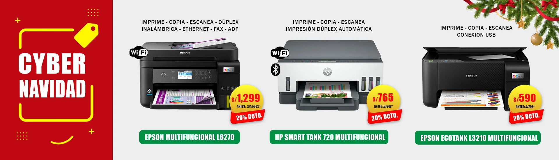 cyber navidad impresora