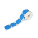 ETIQUETAS DE TRANSFERENCIA TÉRMICA DE 4CM CIRCULAR AZUL, 600 UNIDADES - Imagen 3