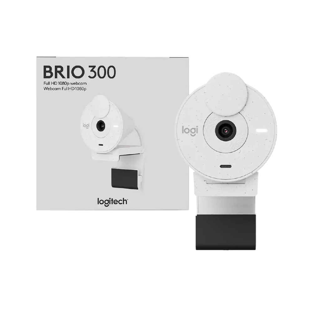 camara-logitech-brio-300-fhd-1080p-usb-c-white-960-001440-p_2 CAMARA LOGITECH BRIO 300 FHD 1080P USB-C WHITE (960-001440)-P - Imagen 1