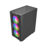 CASE ATX GAMER HALION TITAN 108 VIDRIO, 4x12ARGB, USB3.0 SIN FUENTE (AEHAT8) - Imagen 3