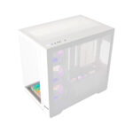 CASE GAMER HALION FISH TANK C708, BLANCO, 6 COOLER ARGB, V/TEMPLADO - Imagen 3
