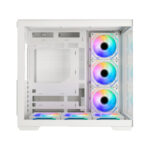 CASE GAMER HALION FISH TANK C708, BLANCO, 6 COOLER ARGB, V/TEMPLADO - Imagen 2